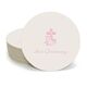 Floral Cross Round Coasters Image 1 of 3